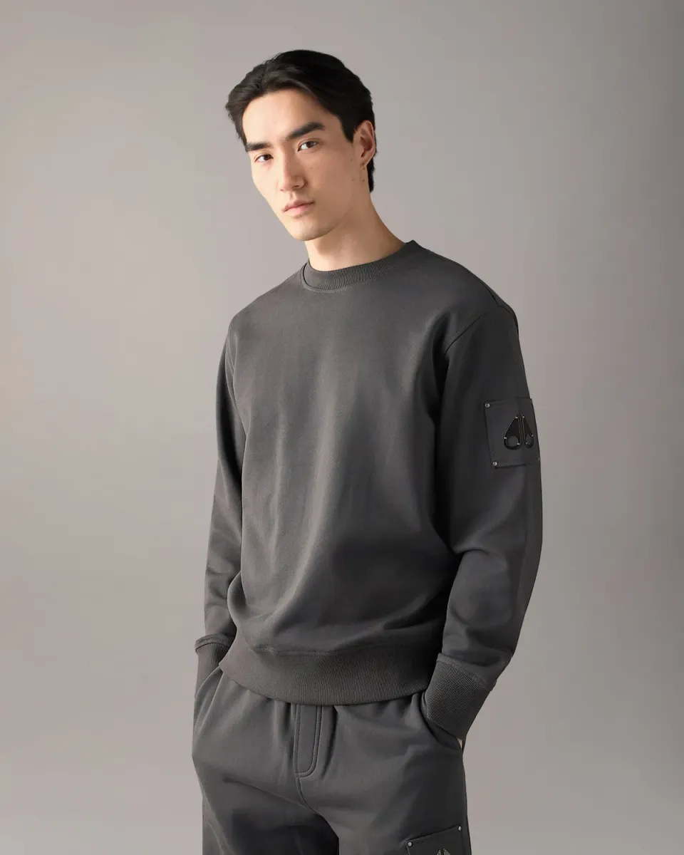 Moose Knuckles Hartsfield sweat col rond ciment