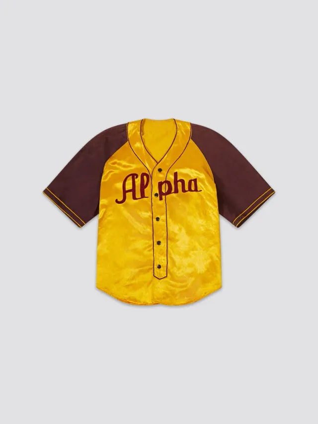 Alpha Industries Vintage 1940s tenue baseball jaune M