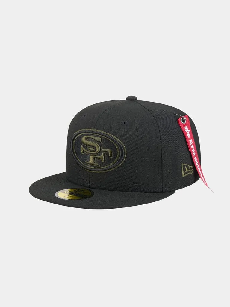 Alpha Industries 59Fifty casquette fitted noire 49ers