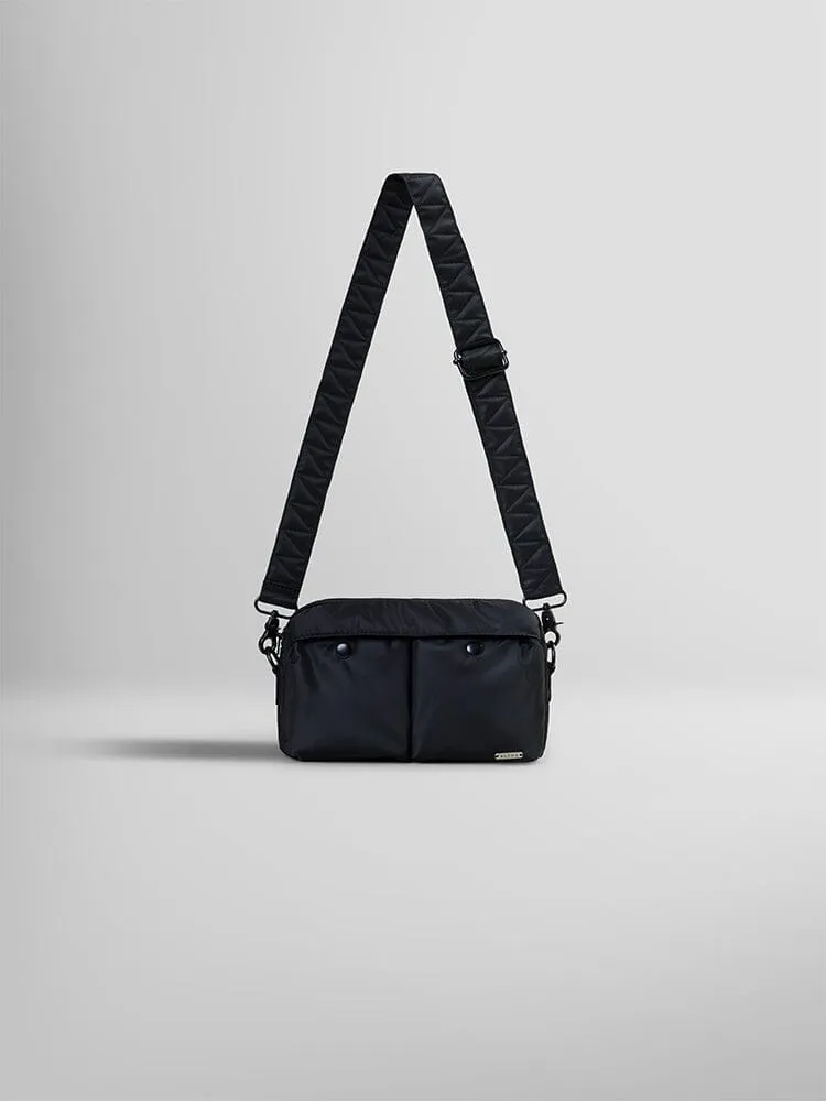 Alpha Industries Nylon Messenger Sacoche noire 4,3 L