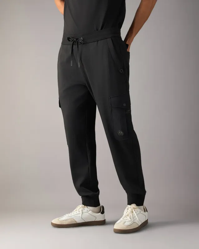 Moose Knuckles Dalon Cargo Joggers pantalon noir poches