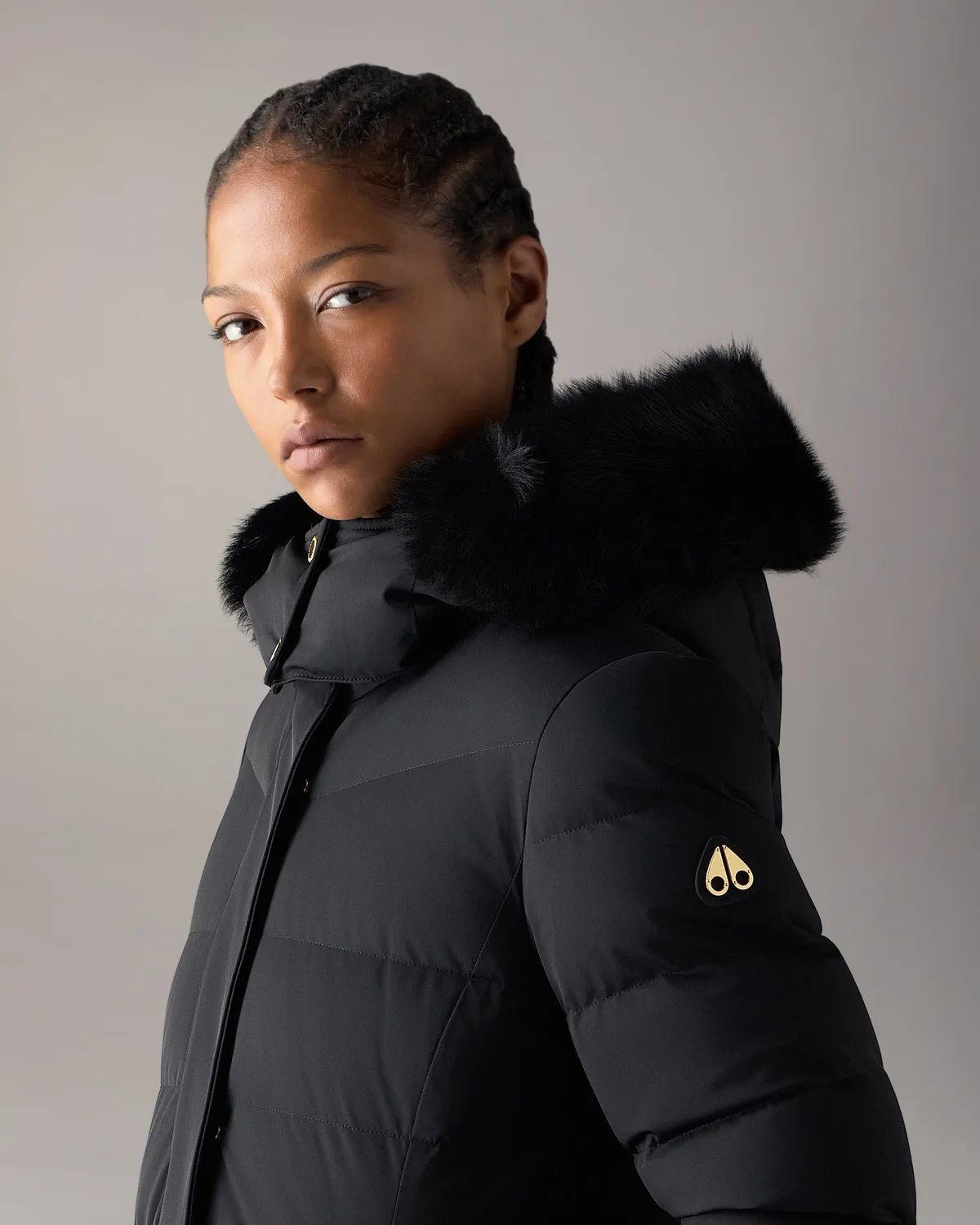 Moose Knuckles Watershed parka Gold noir Nyluxe