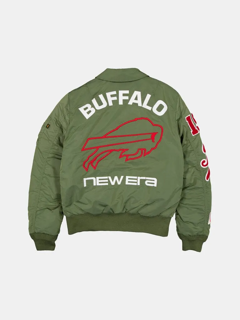 Alpha Industries Bills New Era MA-1 bomber vert matelassé