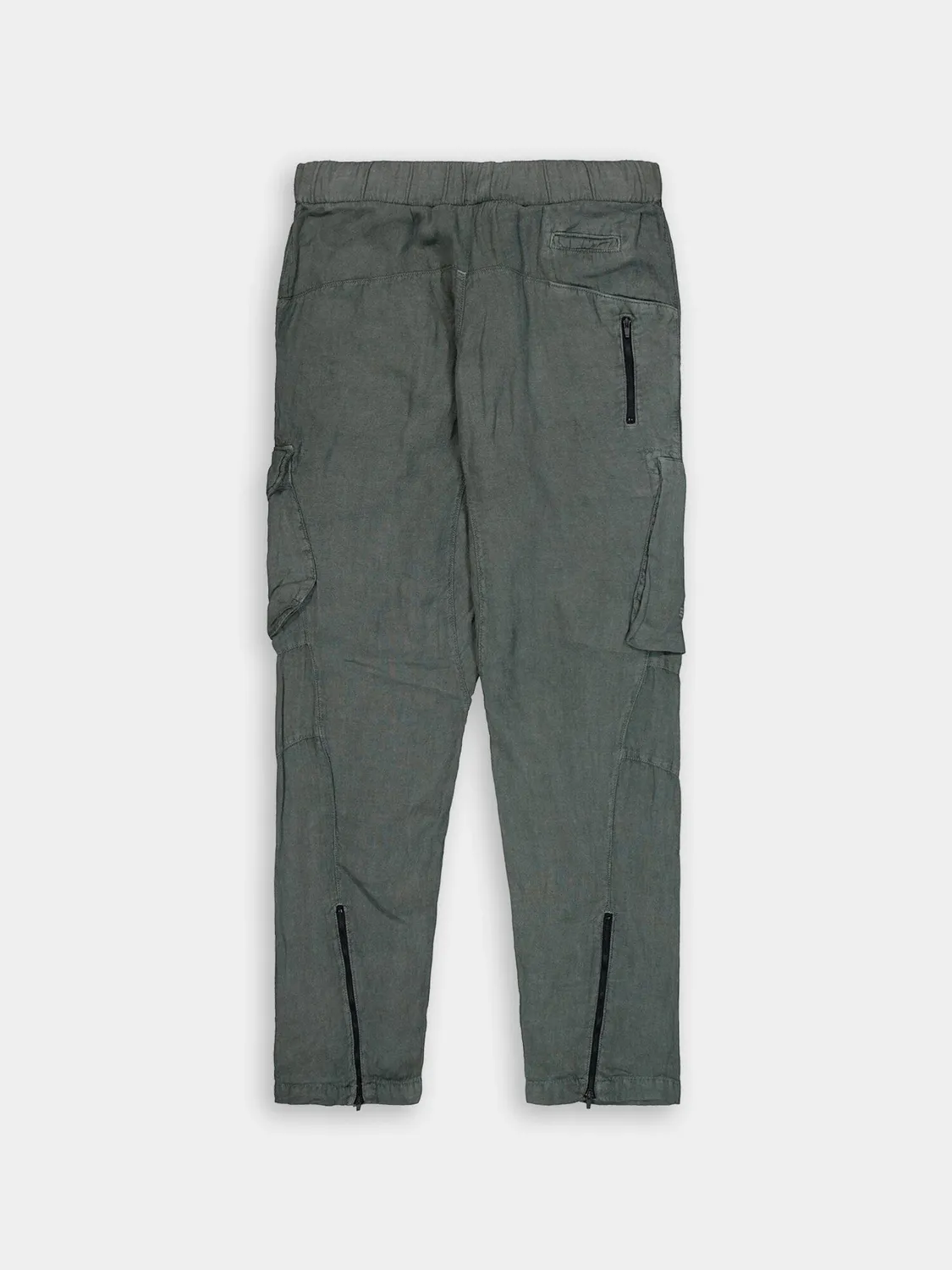 Alpha Industries Cargo Pantalon lin charcoal poches