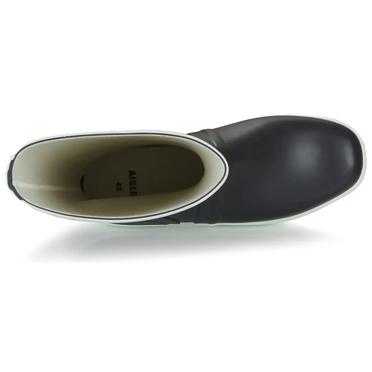 Aigle Goeland botte pluie homme Marine Blanc 2