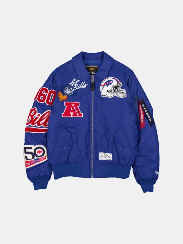 Alpha Industries MA-1 Buffalo Bills bomber Light Royal déperlant