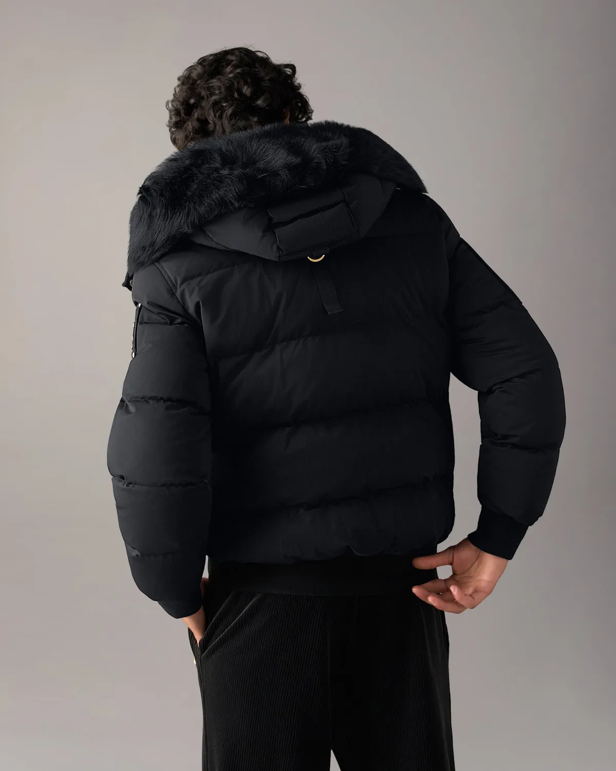 Moose Knuckles Stagg bomber duvet noir Gold Series