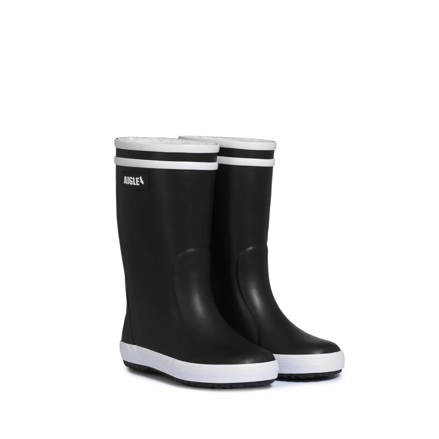Aigle Lolly Pop Fur bottes caoutchouc noir 24 EU fourrées