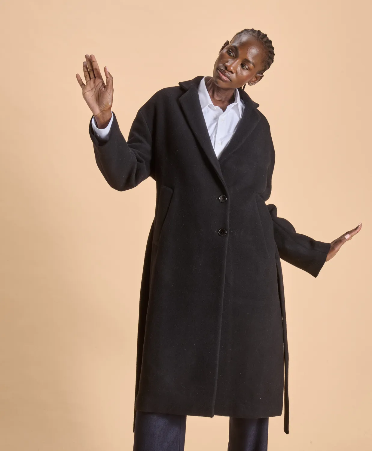 Soubacq Le Manteau Vendôme manteau laine noir