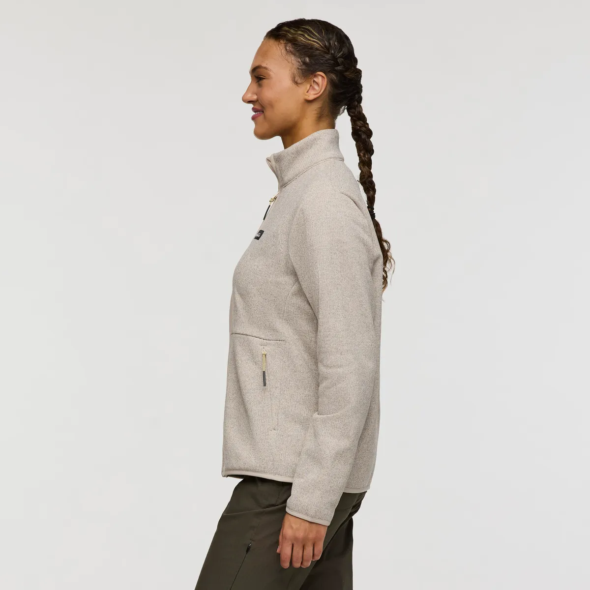 Cotopaxi Envo Fleece Full-Zip veste polaire femme Heather Cream recyclée