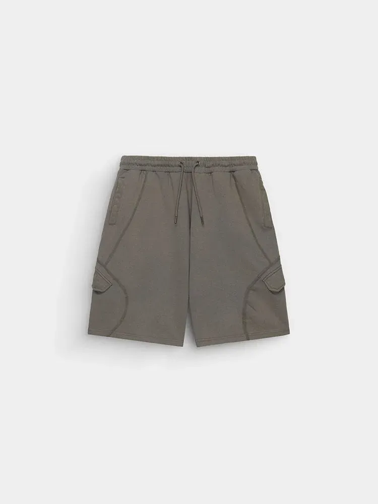 Alpha Industries French Terry short molleton gris cargo