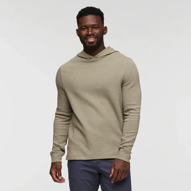 Cotopaxi Atajo Waffle Hoodie sweat homme Deep Sea gaufré