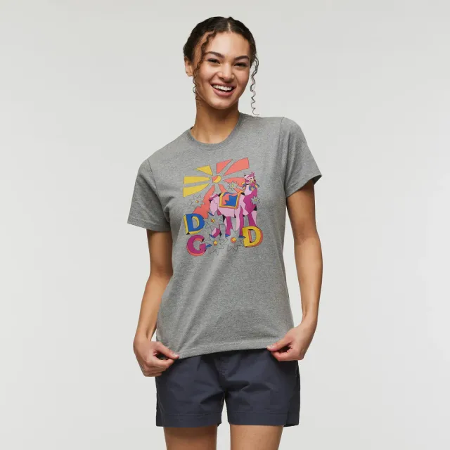 Cotopaxi Pompones Do Good t-shirt femme Heather Grey coton bio