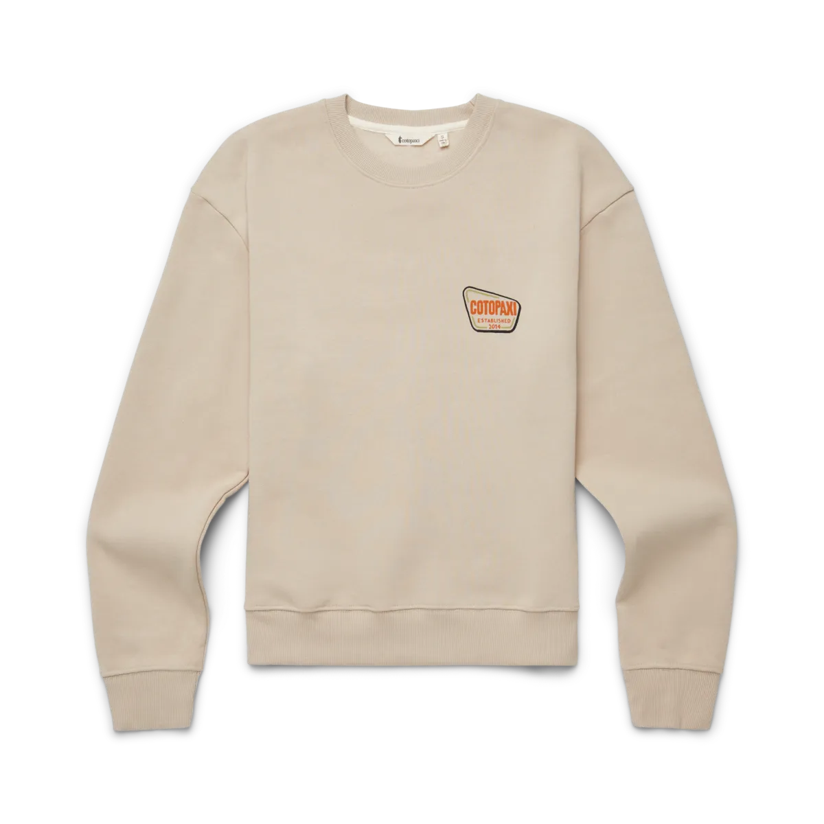 Cotopaxi Camp Life Crew sweat femme Oatmeal coton bio