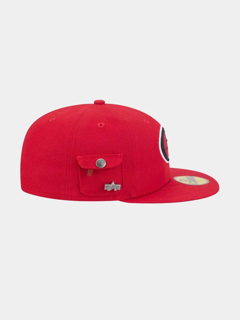 Alpha Industries 59Fifty 49ers Casquette Fitted Scarlet