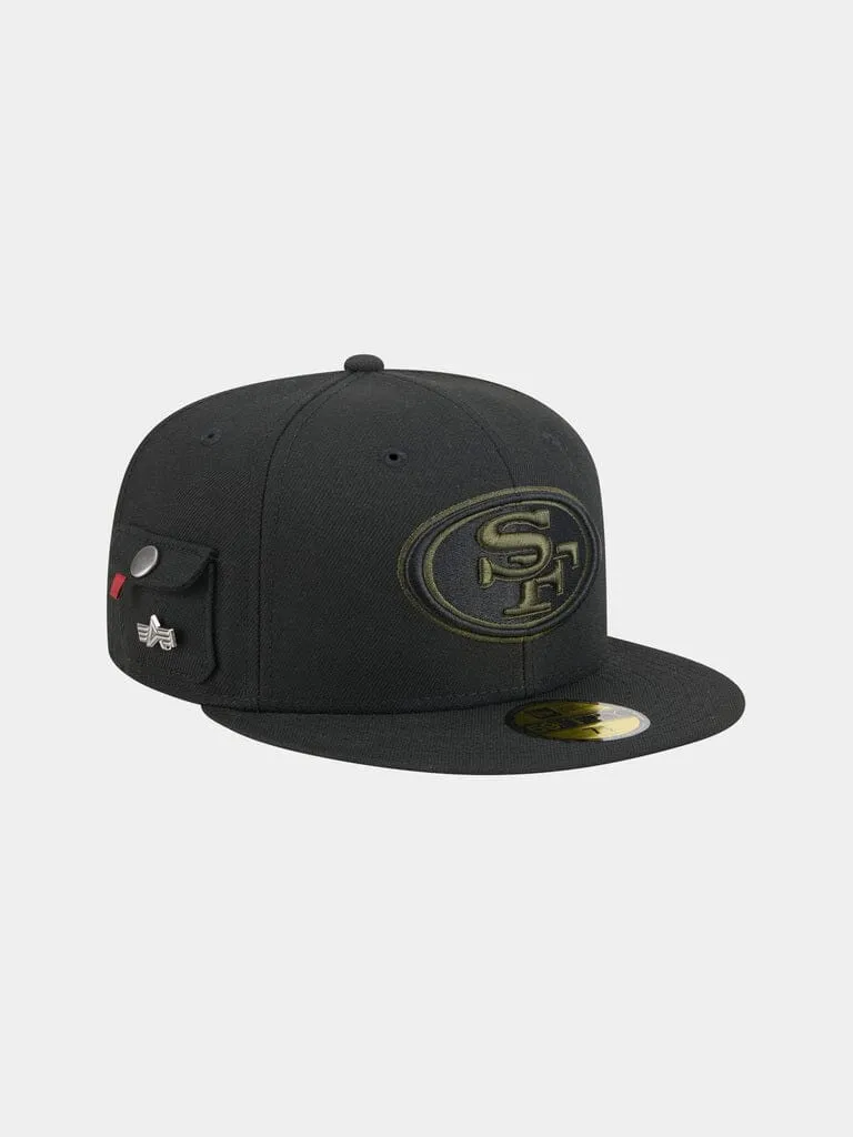 Alpha Industries 59Fifty casquette fitted noire 49ers