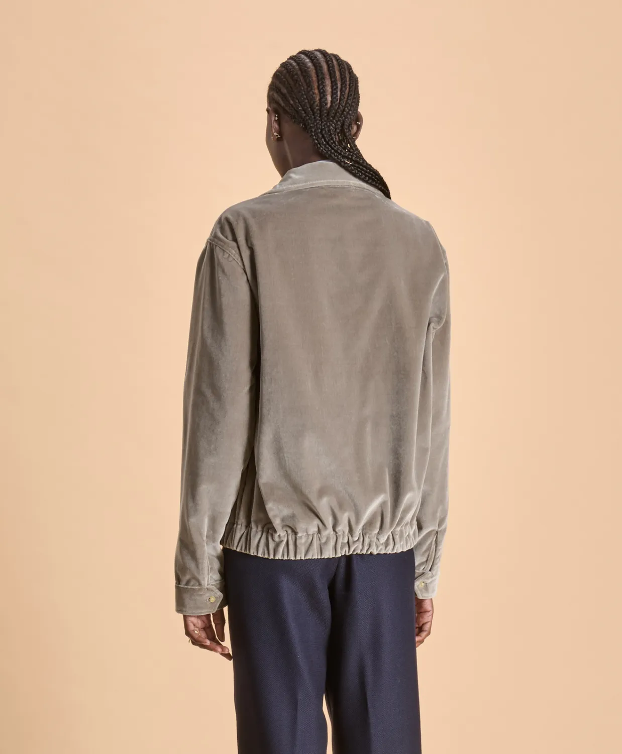Soubacq Blouson Hippolyte blouson velours marron glacé