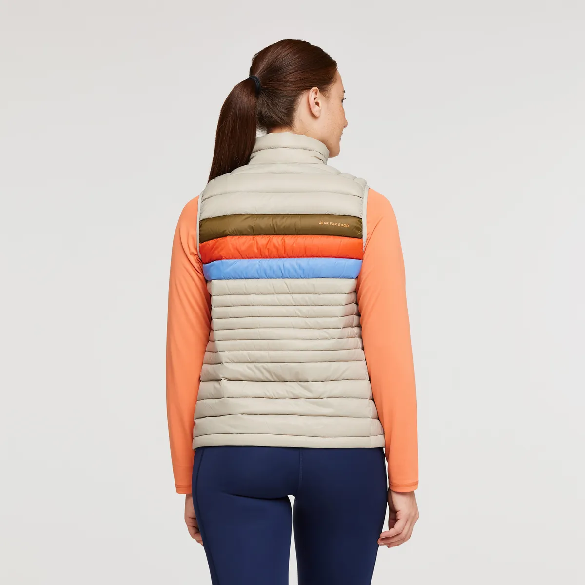 Cotopaxi Fuego Down Vest Women's gilet Amber Stripes duvet