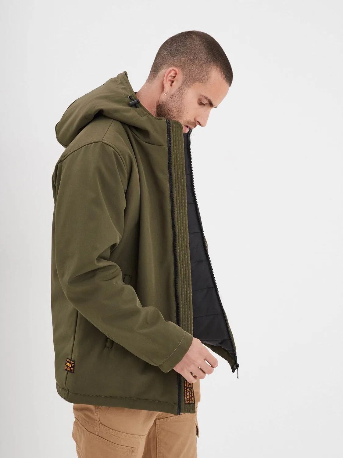 DAYTONA Carlow parka homme hiver noir softshell