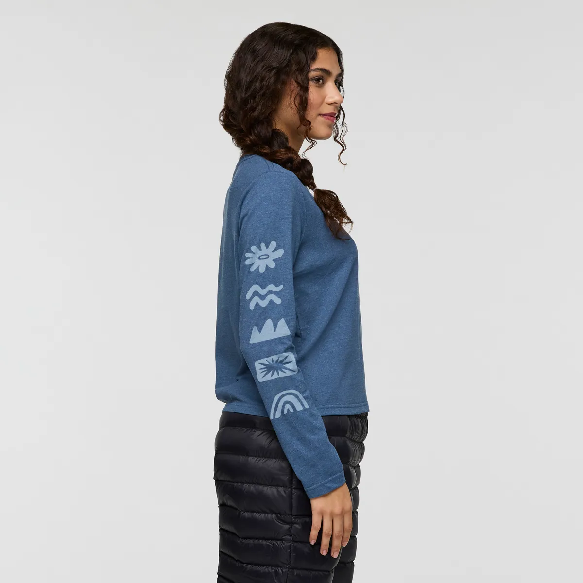 Cotopaxi Sky To Sea t-shirt manches longues femme deep sea M coton bio