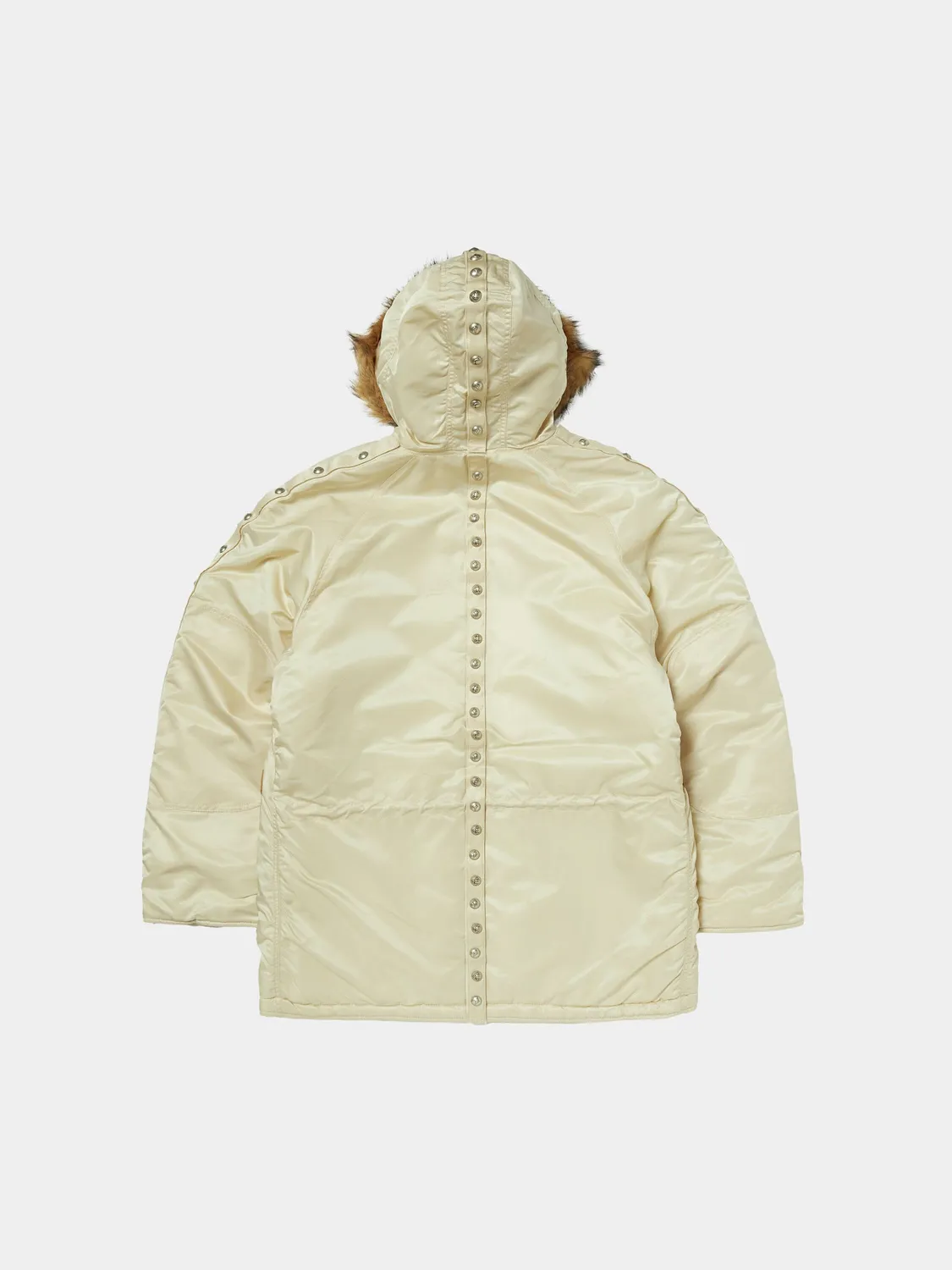 Alpha Industries Thug Club N-3B parka vintage white nylon