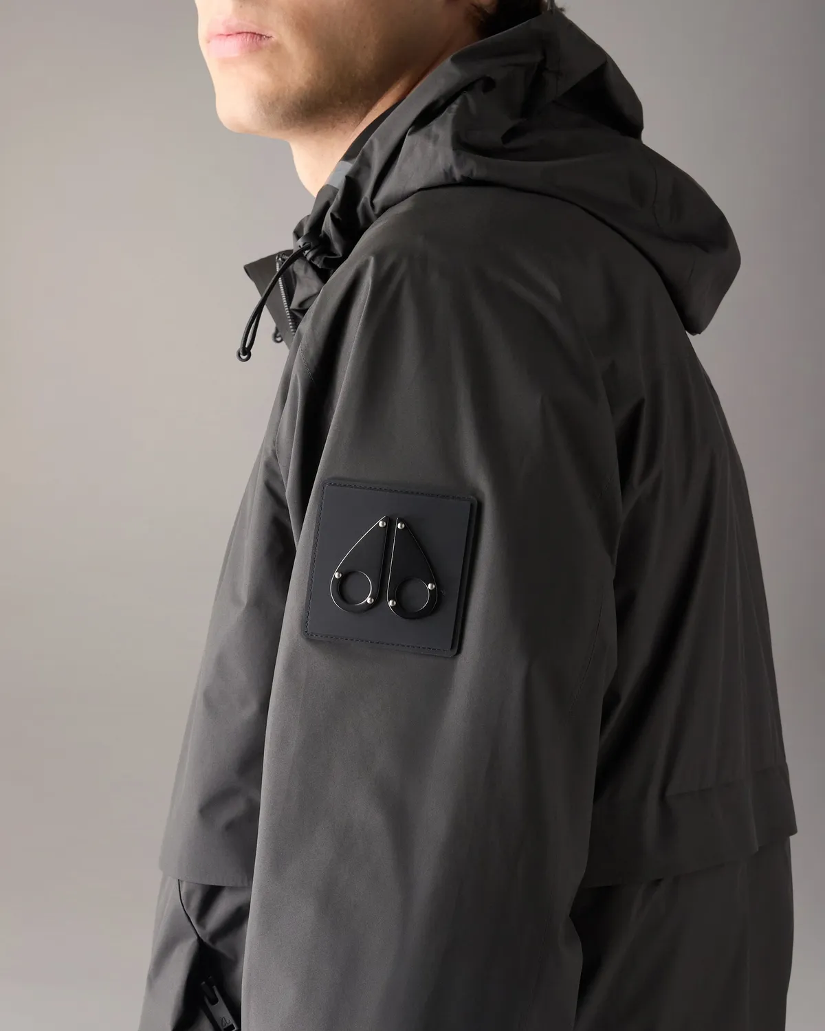 Moose Knuckles Knox veste de pluie noire pliable