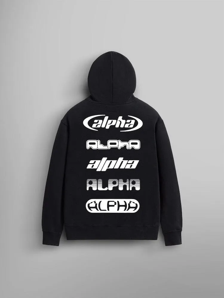Alpha Industries Alpha Logos hoodie noir coton