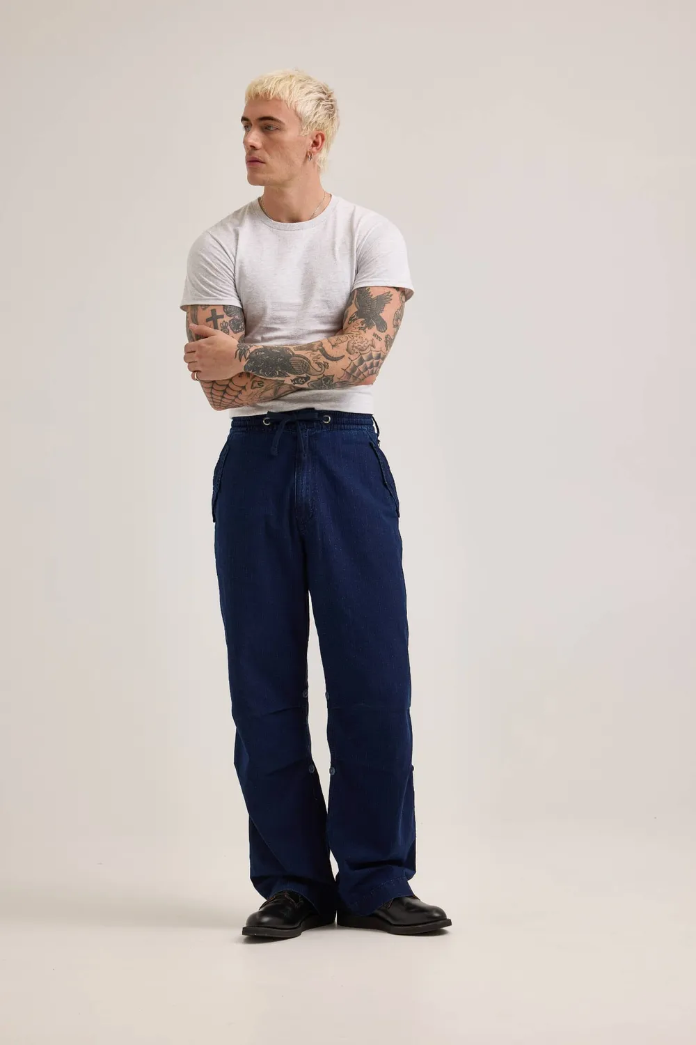 Alpha Industries x Lee Snowpant pantalon indigo ripstop