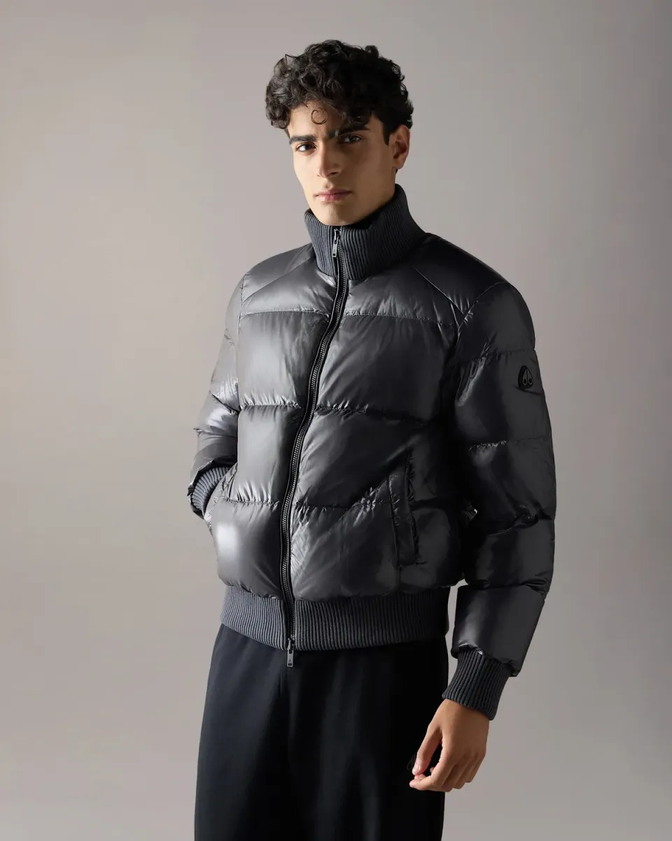 Moose Knuckles Kings blouson bomber duvet ciment