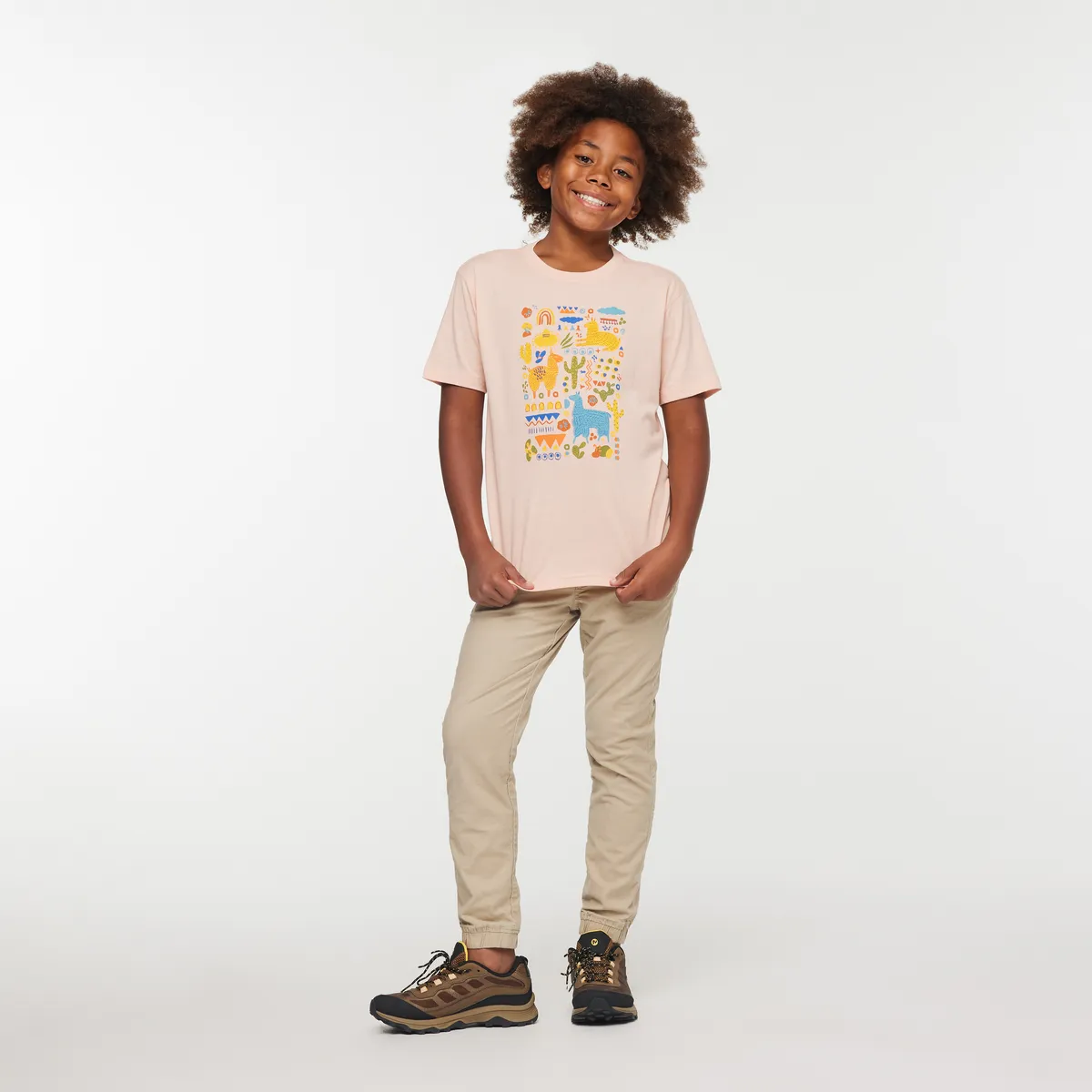 Cotopaxi Llama Party T-shirt enfant Rosewood fantaisie