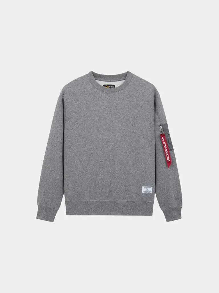 Alpha Industries Utility Pocket Crew Sweatshirt sweat noir