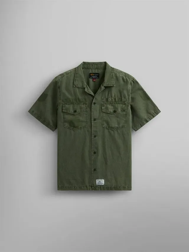 Alpha Industries Fatigue surchemise verte manches courtes