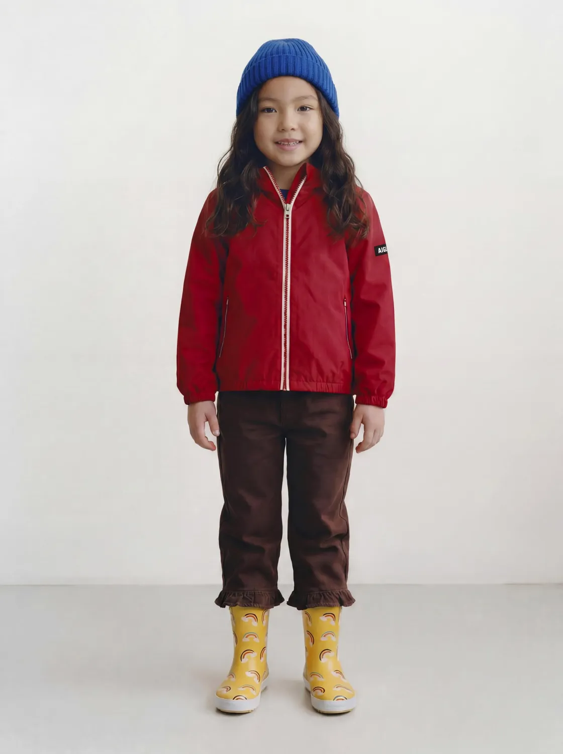 Aigle AIW26KOUT003 veste pluie enfant rouge 2,5 couches