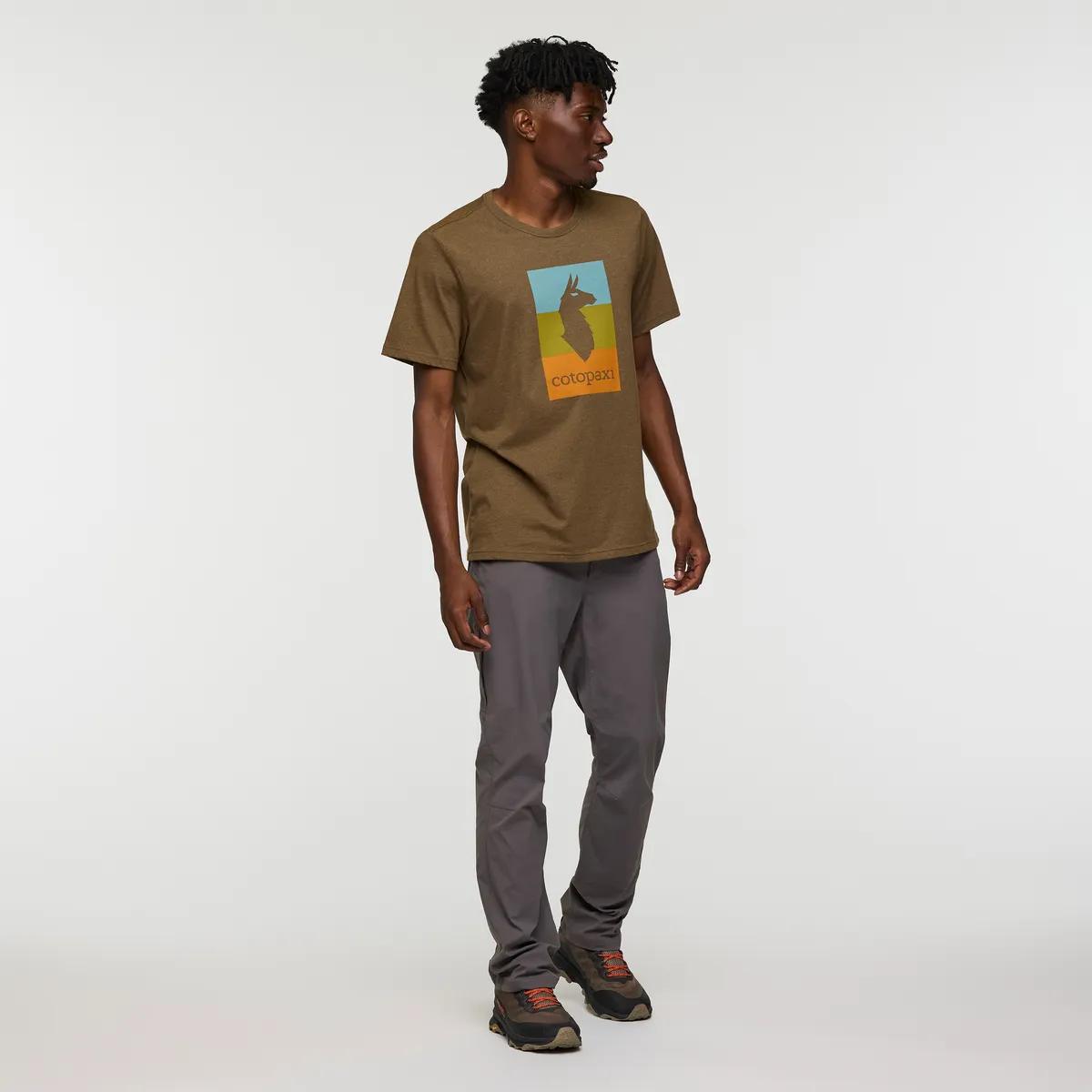 Cotopaxi Llama Block T-shirt homme Sea Spray coton bio