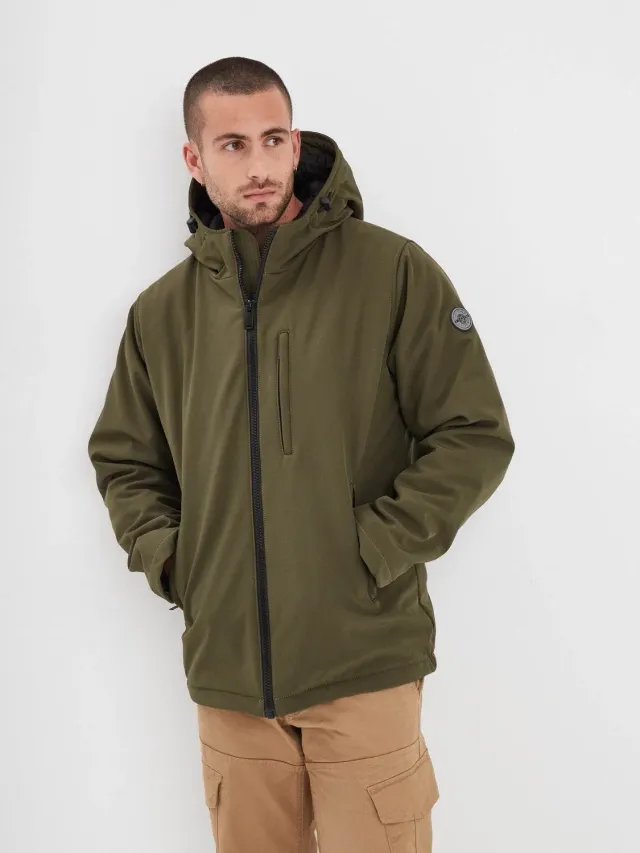 DAYTONA Carlow parka homme hiver noir softshell