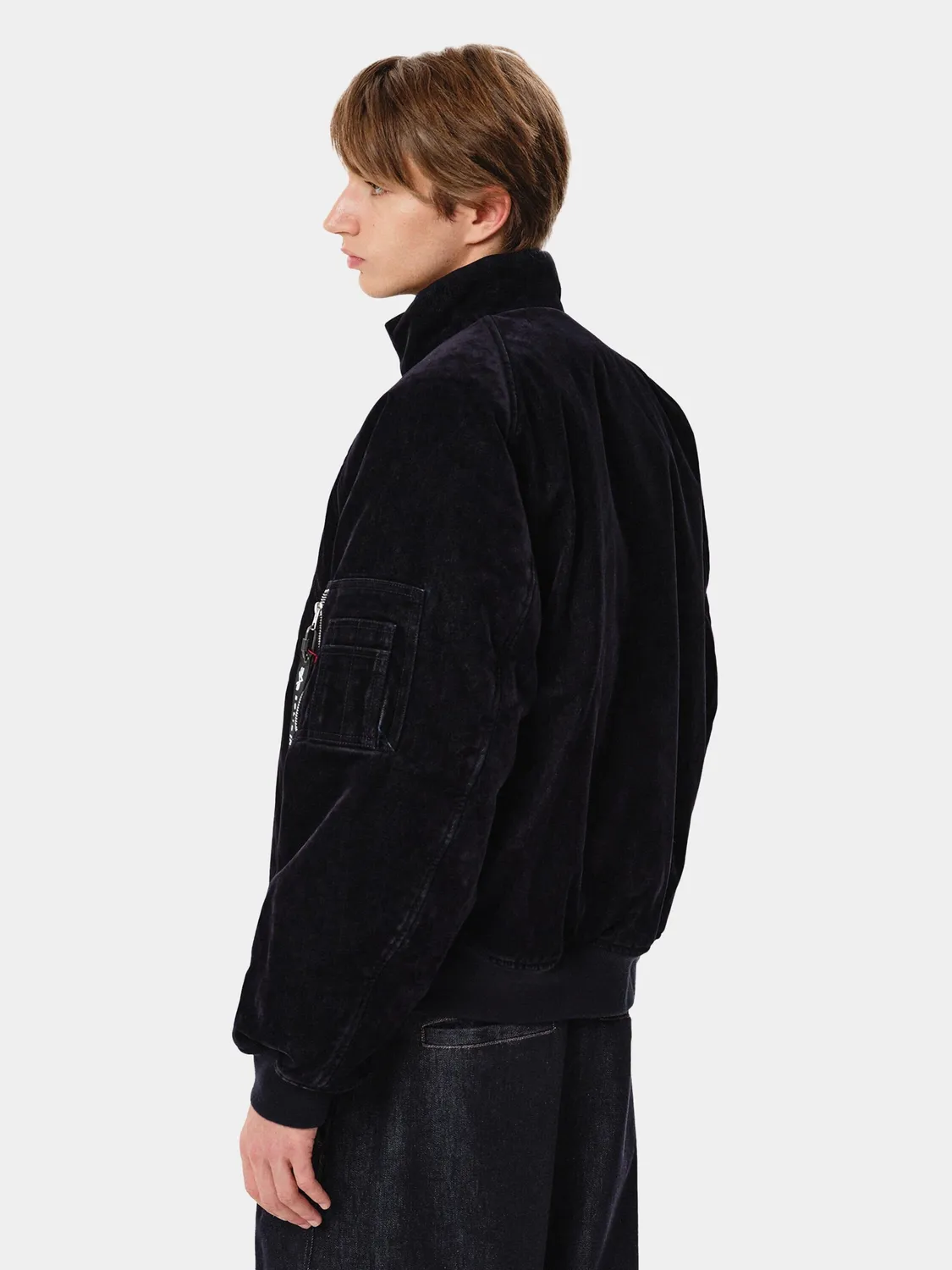 Alpha Industries MA-1 Velvet Denim blouson marine