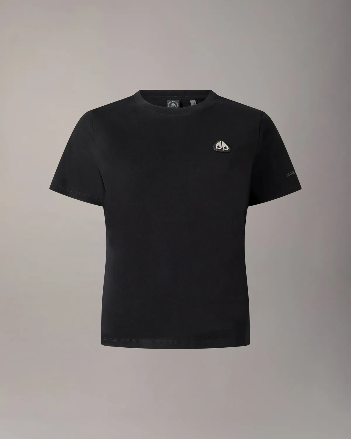 Moose Knuckles Crescent T-Shirt noir femme coton