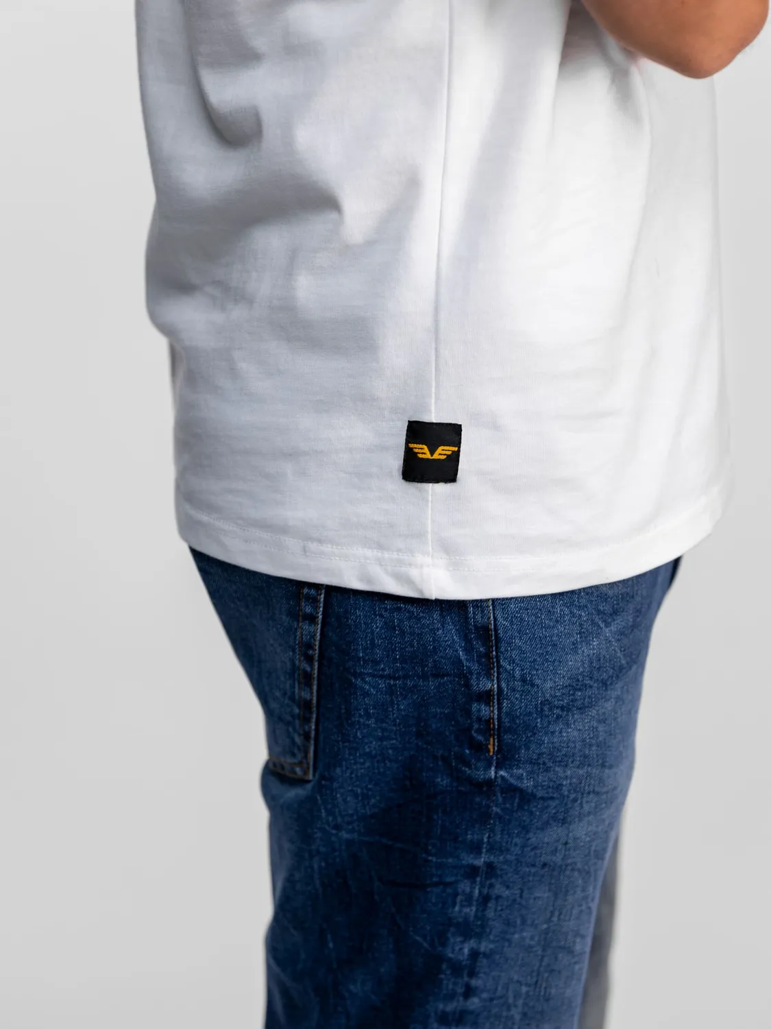 DAYTONA Custom work t-shirt coton noir stone wash