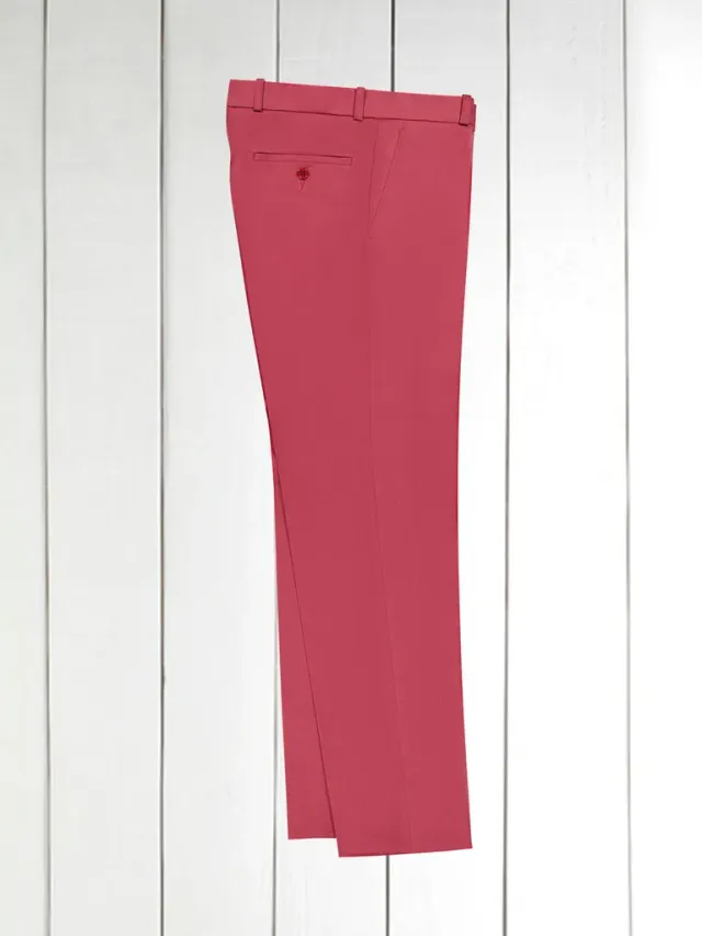 Hollington Siza pantalon twill coton rose poudré été