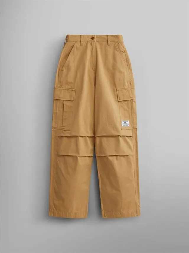 Alpha Industries M-65 pantalon cargo femme marron rigide