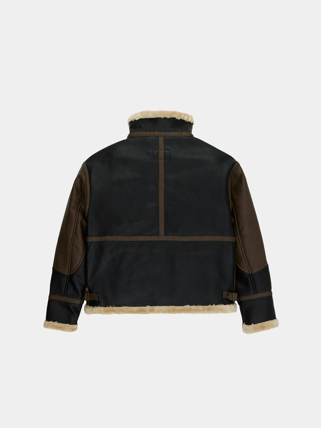 Alpha Industries B-3 Mod blouson simili cuir marron sherpa