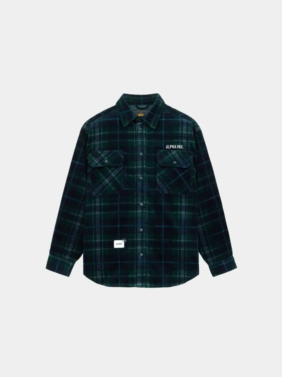Alpha Industries Unfrm chemise flanelle olive à poches