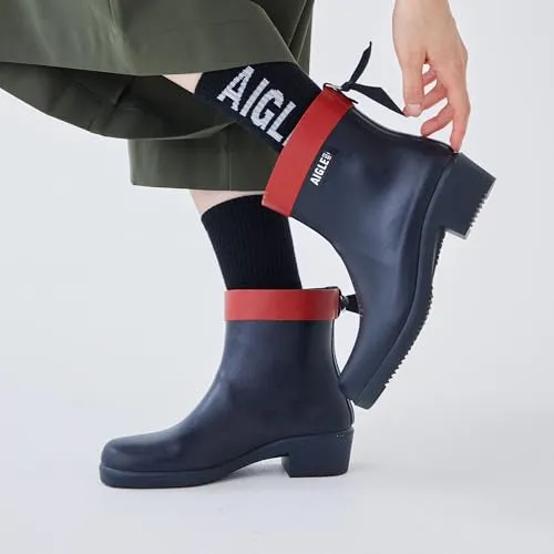 Aigle Myrica bottillon pluie femme 39 marine talon