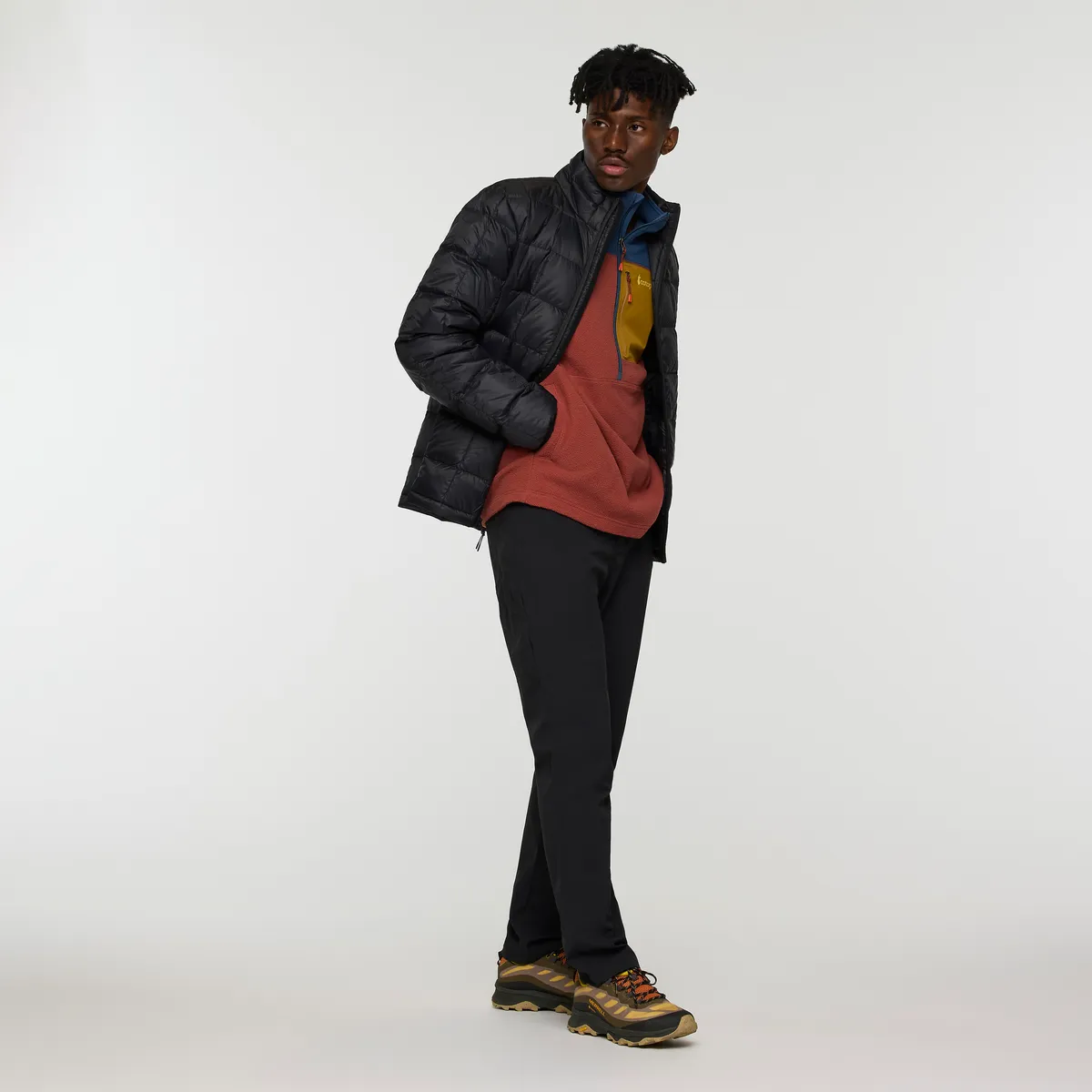 Cotopaxi Abrazo polaire homme demi-zip colorblock chaude
