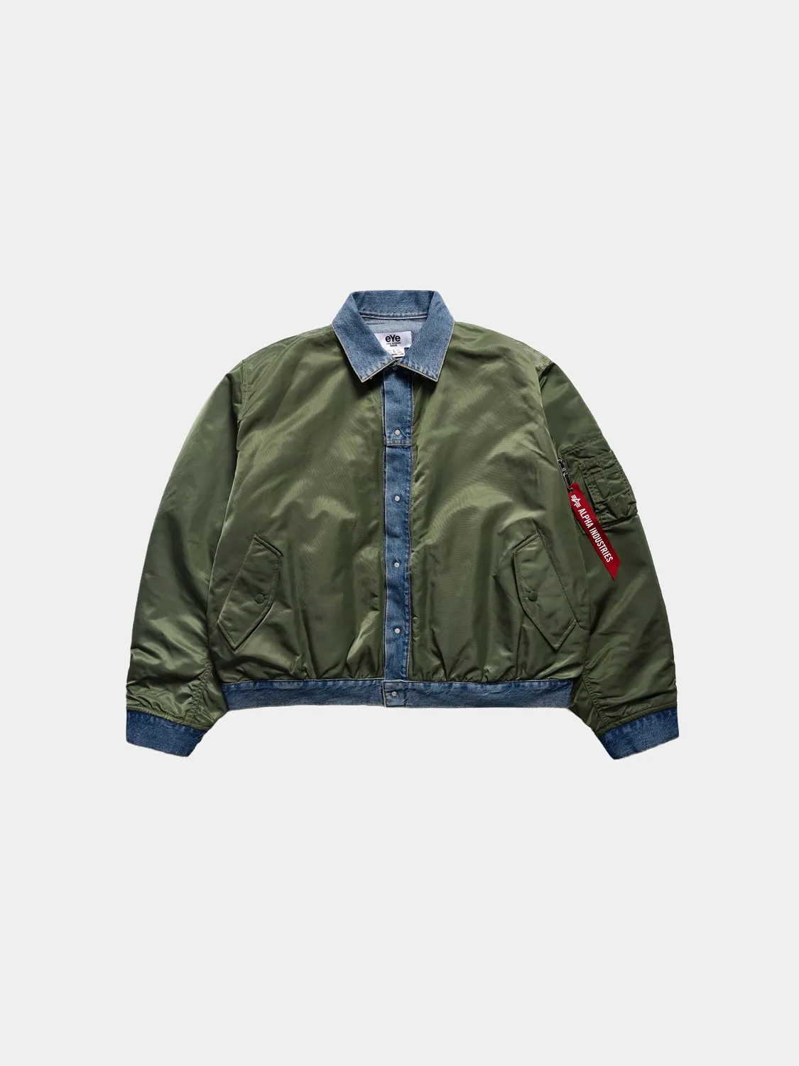 Alpha Industries Junya Watanabe MA-1 bomber Sage réversible nylon