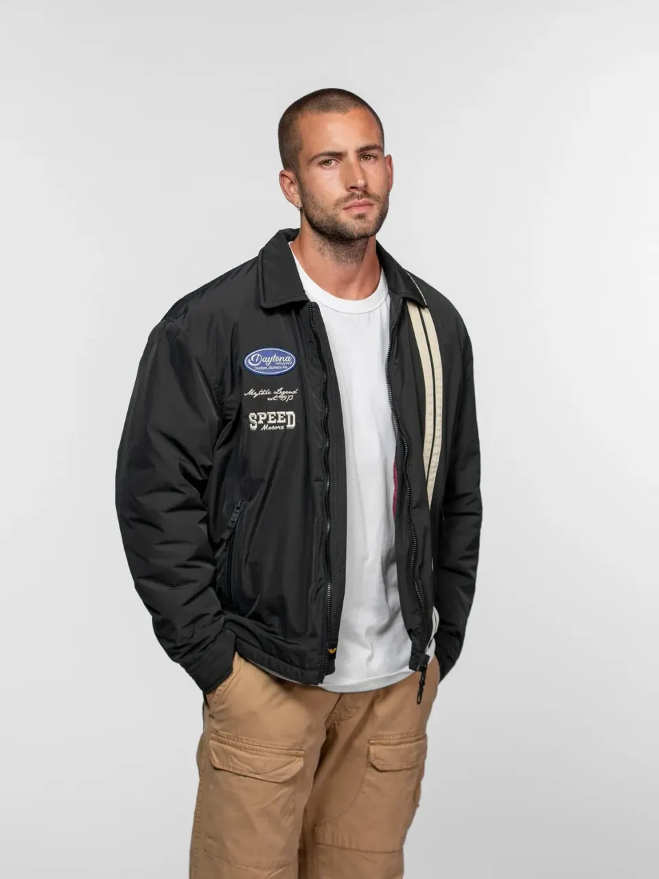 Daytona Hickory veste racing homme noir nylon