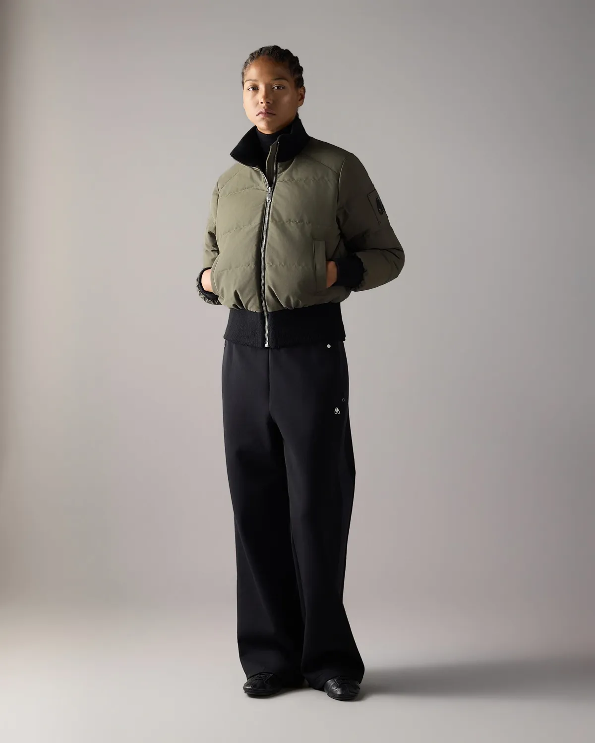 Moose Knuckles Banff Down Bomber bomber Combat duvet hiver