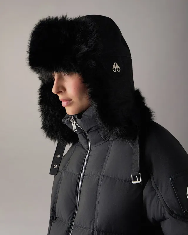 Moose Knuckles Original Trapper Hat chapka noir chaude