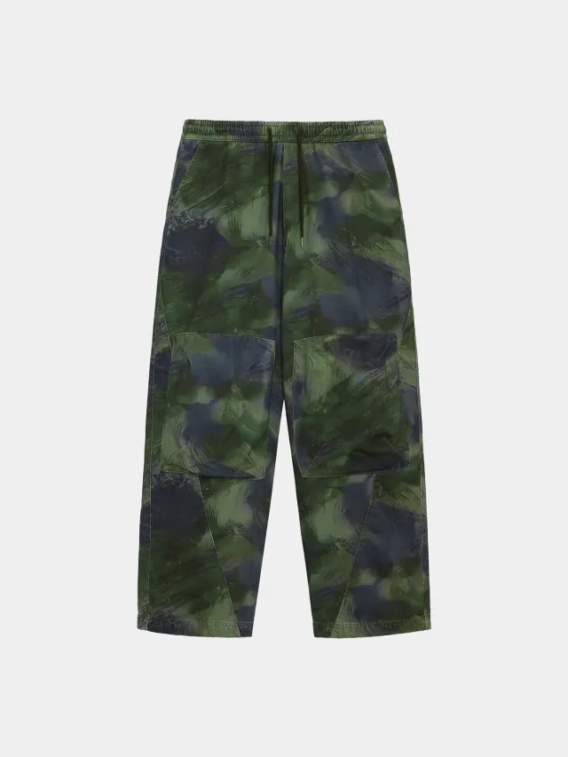 Alpha Industries Oversized Washed pantalon olive camo