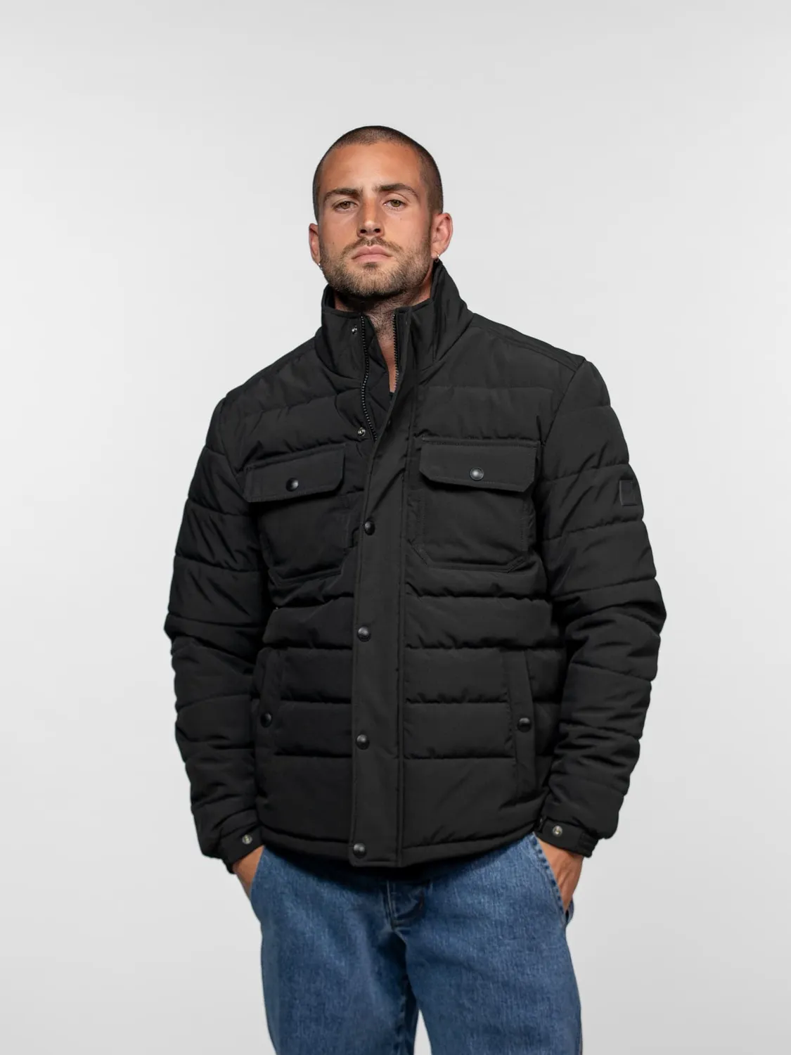 DAYTONA Bream Doudoune homme matelassée noire chaude
